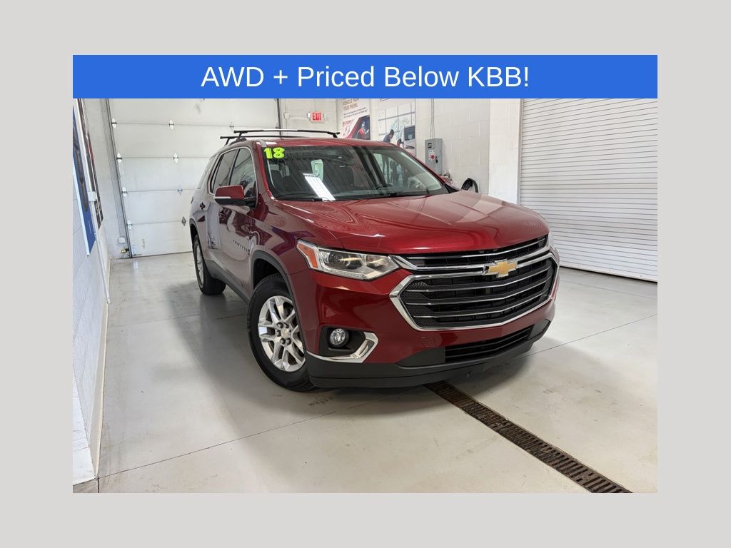Cajun Red Tintcoat 2018 Chevrolet Traverse LT Cloth AWD SUV / Crossover Four-Wheel Drive 9-Speed Automatic