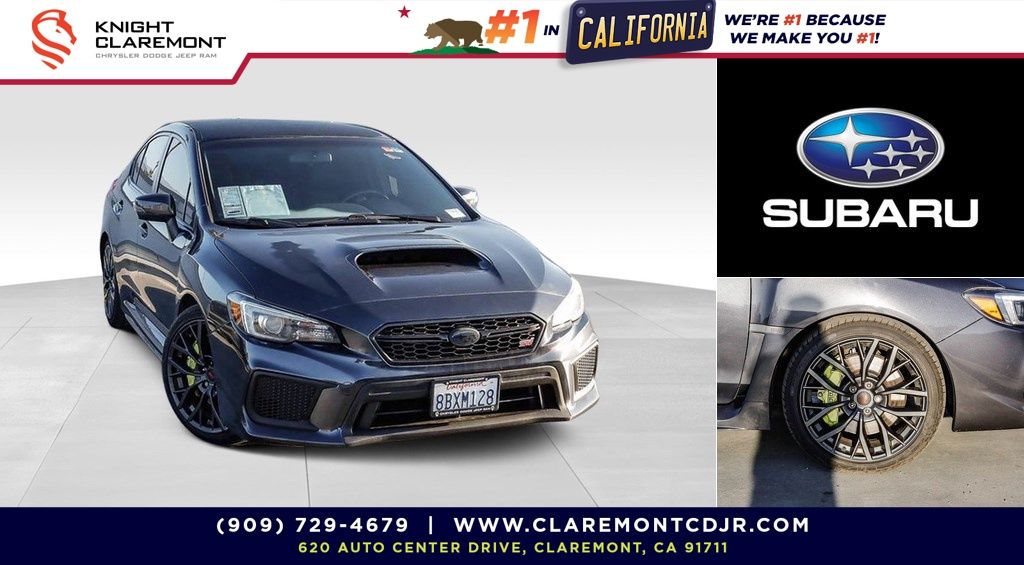 Dark Gray Metallic 2018 Subaru WRX STI AWD Sedan All-Wheel Drive 6-Speed Manual