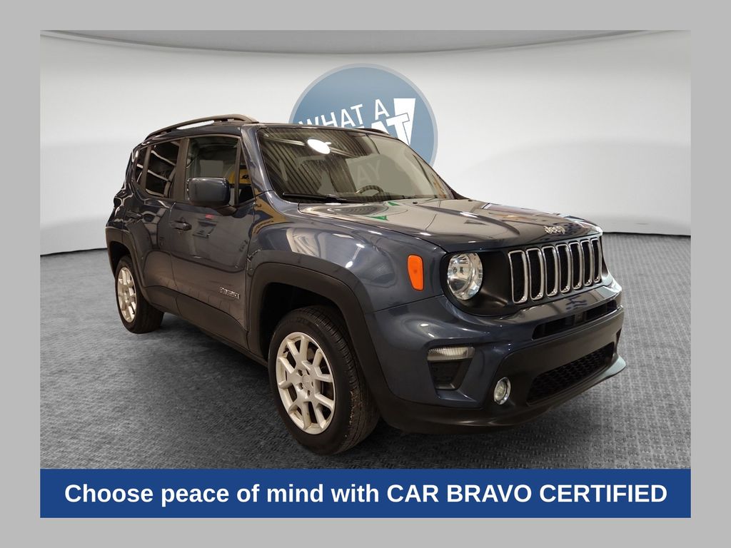 Slate Blue Pearlcoat 2020 Jeep Renegade Latitude 4WD SUV / Crossover Four-Wheel Drive 9-Speed Automatic