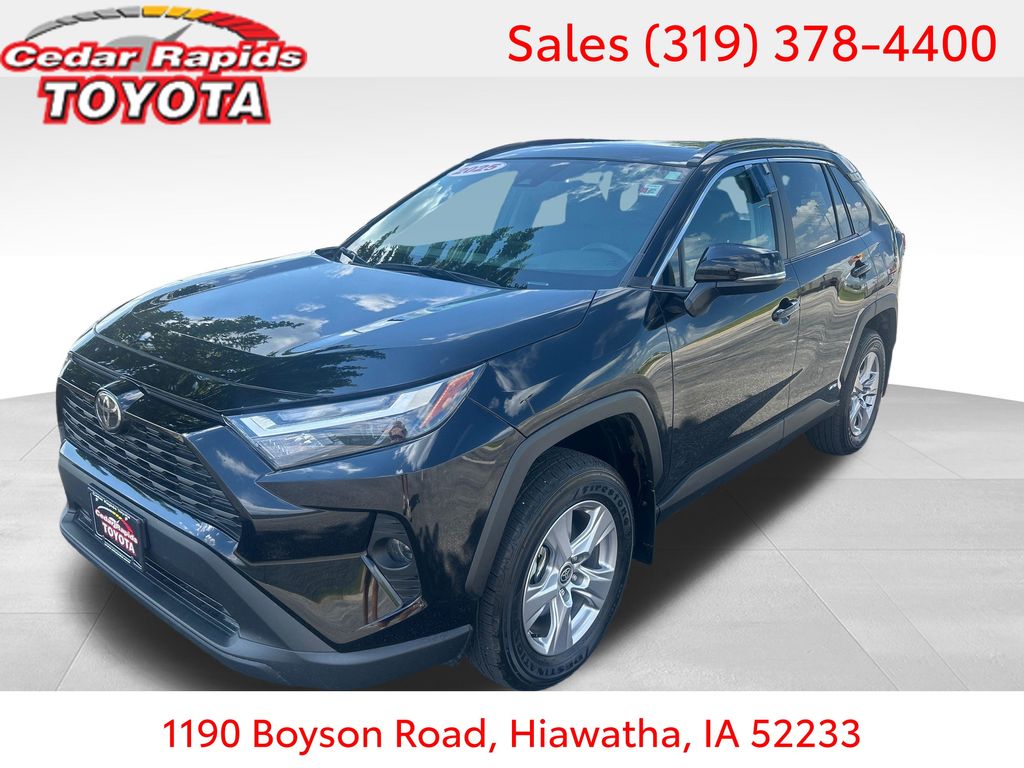 Midnight Black Metallic 2025 Toyota RAV4 Hybrid SUV / Crossover All-Wheel Drive Continuously Variable Transmission