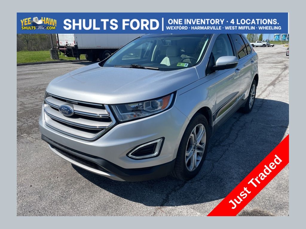 Ingot Silver Metallic 2017 Ford Edge Titanium AWD SUV / Crossover All-Wheel Drive 6-Speed Automatic