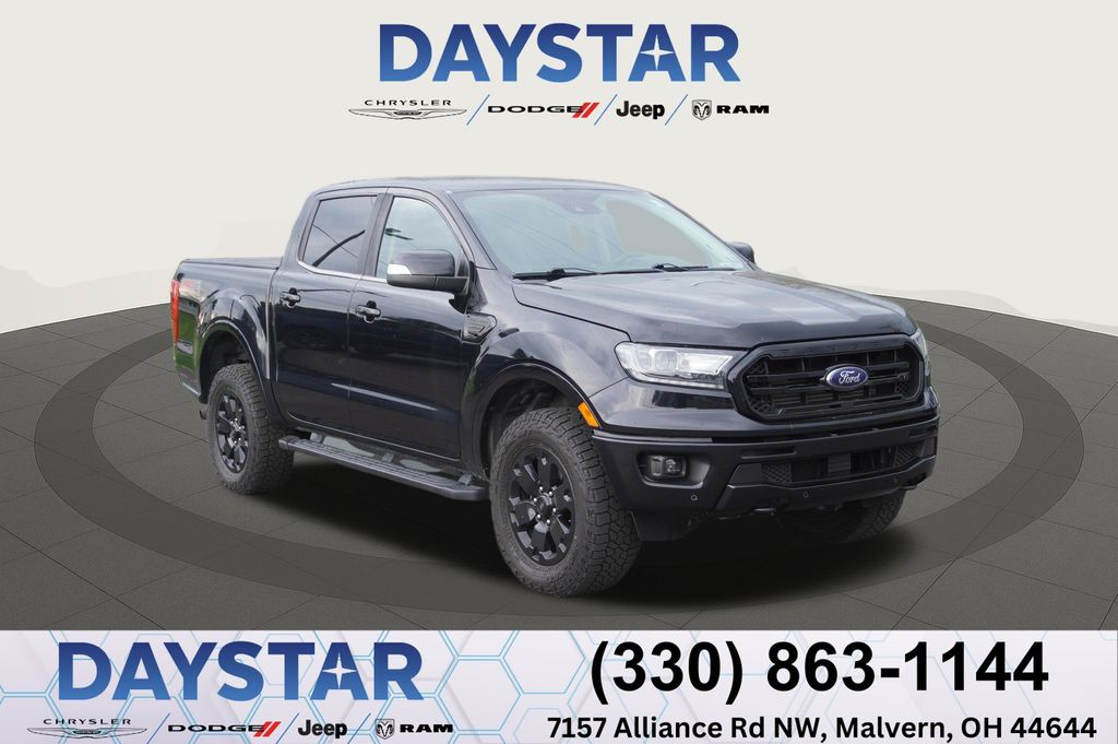 Shadow Black 2020 Ford Ranger Lariat SuperCrew 4WD Pickup Truck Four-Wheel Drive Automatic