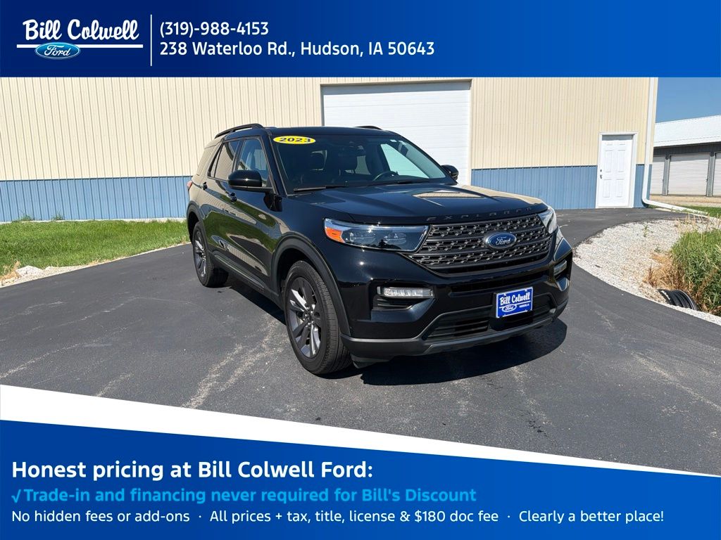 Agate Black Metallic 2023 Ford Explorer SUV / Crossover All-Wheel Drive Automatic