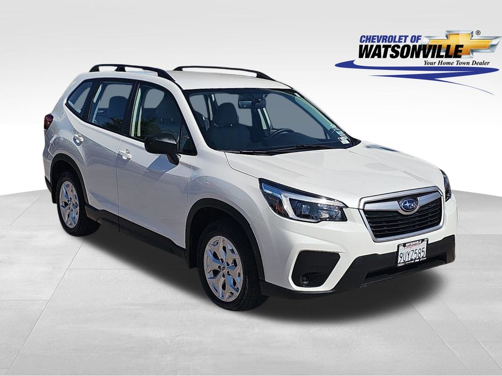 Crystal White Pearl 2021 Subaru Forester SUV / Crossover All-Wheel Drive Continuously Variable Transmission