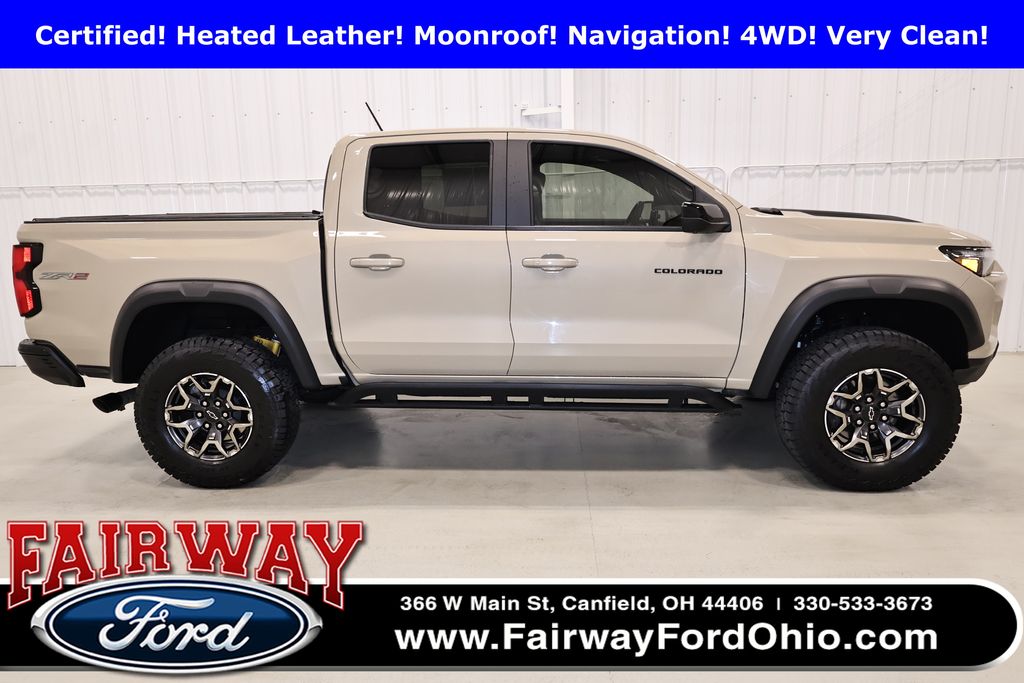 Sand Dune Metallic 2024 Chevrolet Colorado ZR2 Crew Cab 4WD Pickup Truck Four-Wheel Drive 8-Speed Automatic