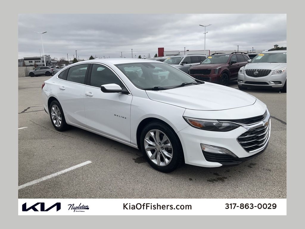 Summit White 2024 Chevrolet Malibu LT with 1LT FWD Sedan Front-Wheel Drive Continuously Variable Transmission