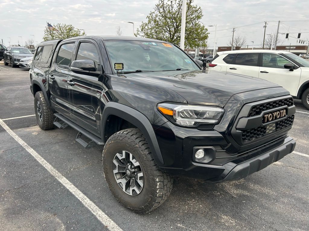 Midnight Black 2022 Toyota Tacoma TRD Off Road Double Cab 4WD Pickup Truck Four-Wheel Drive 6-Speed Manual
