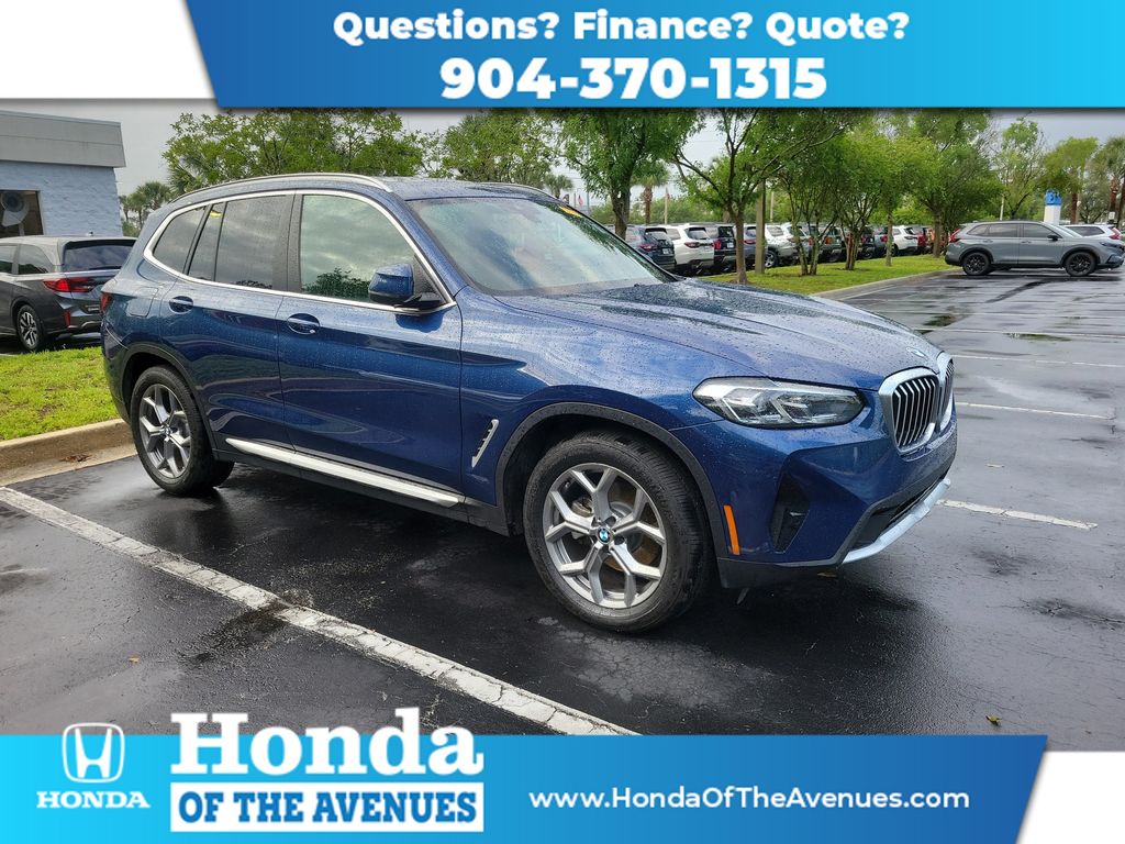 Phytonic Blue Metallic 2024 BMW X3 xDrive30i AWD SUV / Crossover All-Wheel Drive 8-Speed Automatic