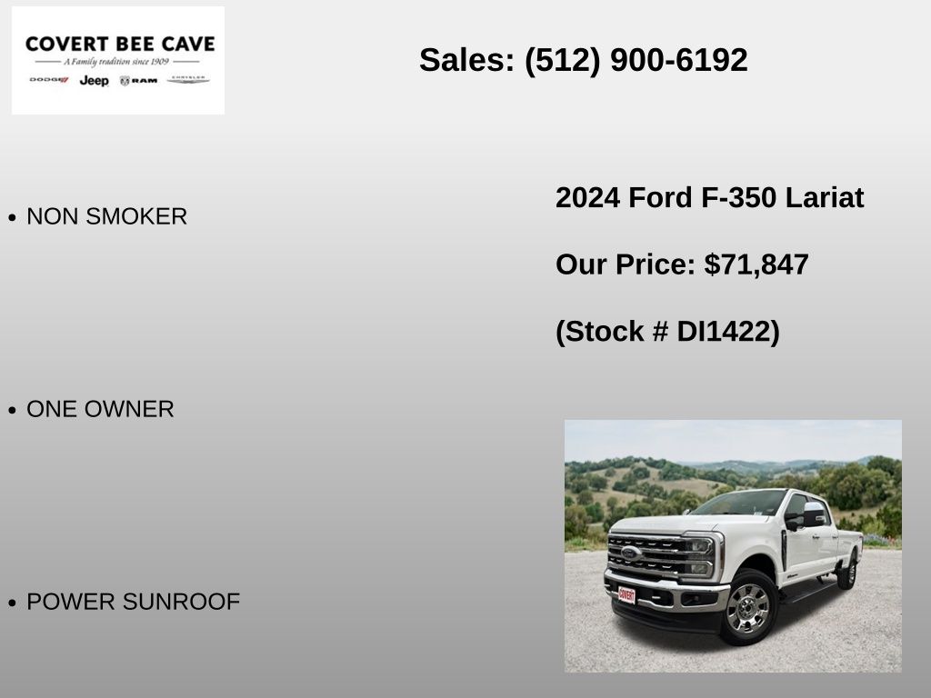 Used Car 2024 Ford F-350sd  Lariat For Sale Under $80,000 In Austin, Texas
