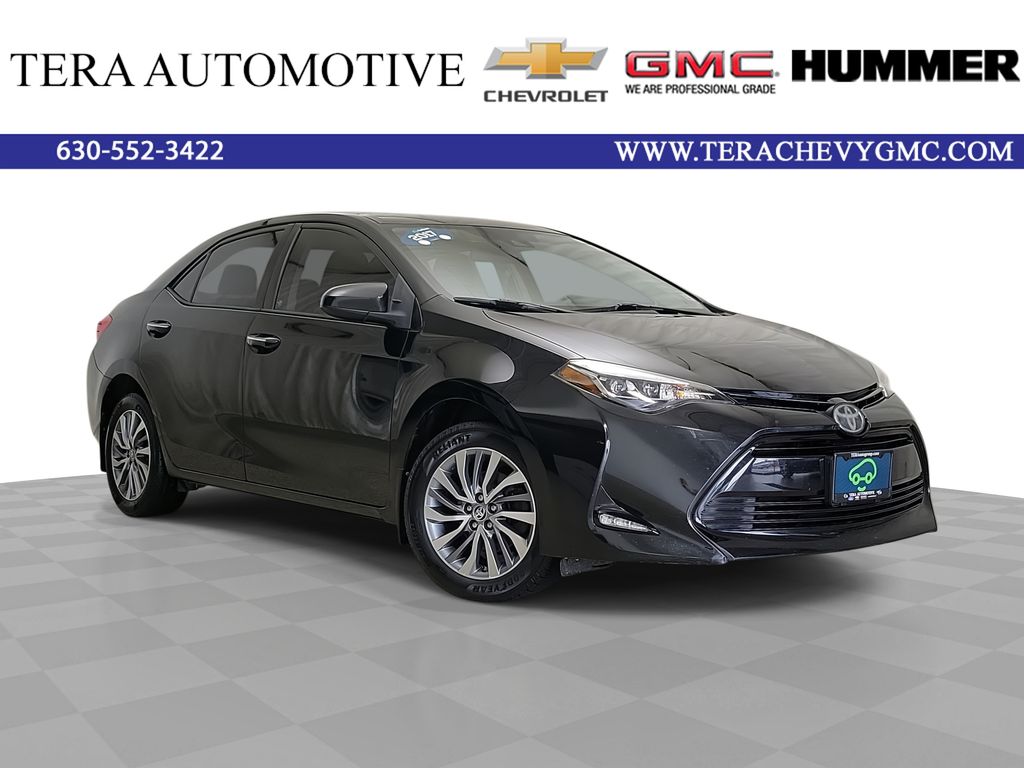 Black Sand Pearl 2017 Toyota Corolla Sedan Front-Wheel Drive Continuously Variable Transmission