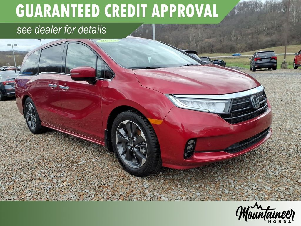 Radiant Red Metallic II 2023 Honda Odyssey Elite FWD Minivan Front-Wheel Drive Automatic