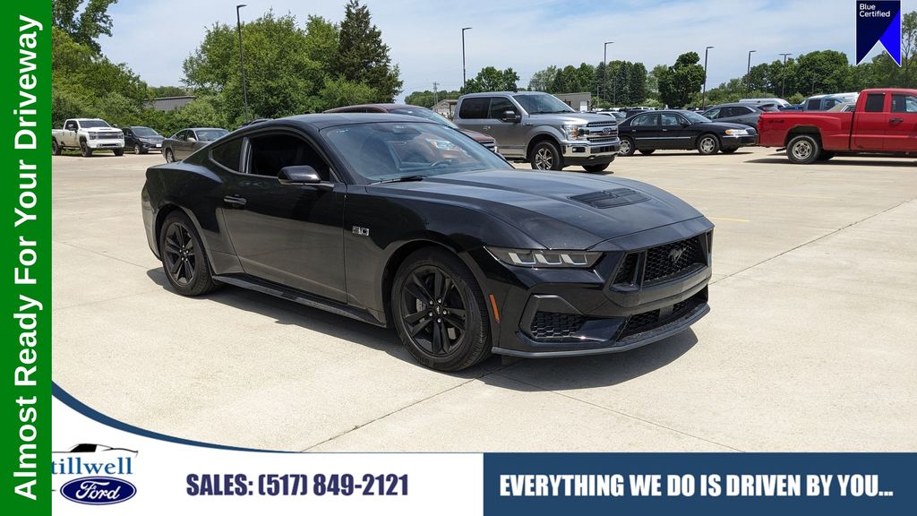 Shadow Black 2025 Ford Mustang GT Fastback RWD Coupe Rear-Wheel Drive 6-Speed Manual