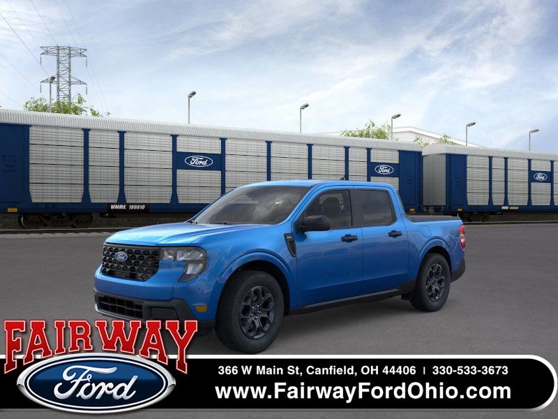 Blue 2026 Ford Maverick XLT SuperCrew FWD Pickup Truck Front-Wheel Drive Continuously Variable Transmission