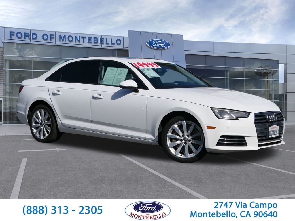 Ibis White 2017 Audi A4 2.0T Premium FWD Sedan Front-Wheel Drive 7-Speed Automatic