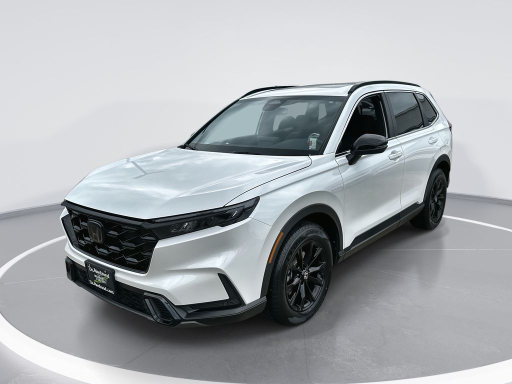 Platinum White 2024 Honda CR-V Hybrid Sport-L AWD SUV / Crossover All-Wheel Drive Continuously Variable Transmission