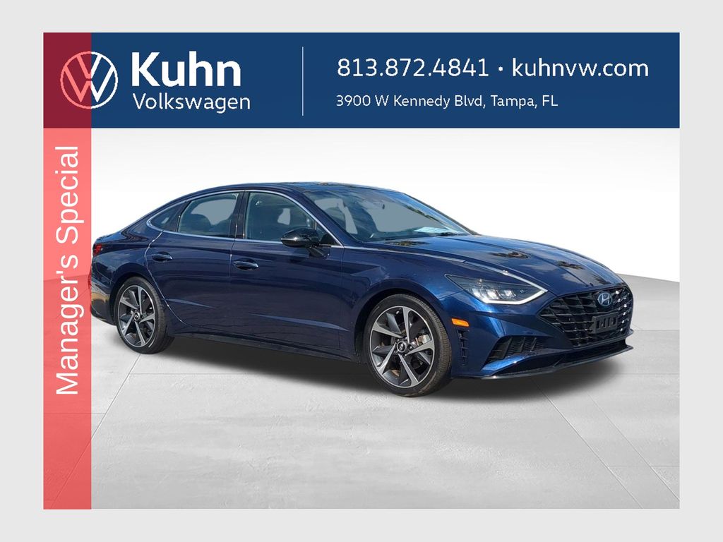 Blue (Stormy Sea) 2022 Hyundai Sonata Sedan Front-Wheel Drive 8-Speed Automatic
