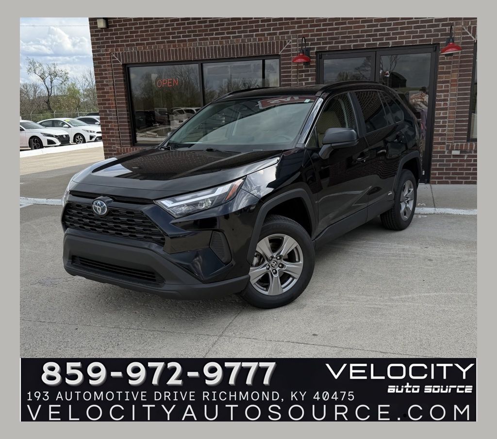 Midnight Black Metallic 2023 Toyota RAV4 Hybrid LE AWD SUV / Crossover All-Wheel Drive Continuously Variable Transmission