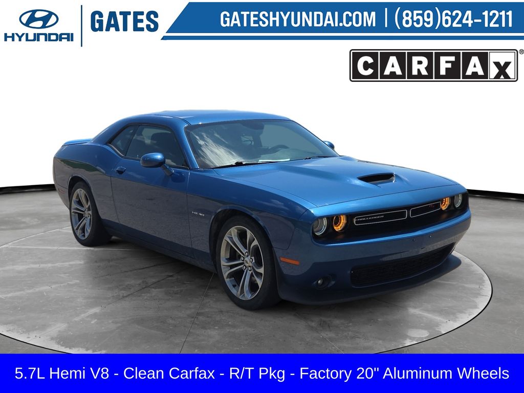 Blue (Frostbite) 2021 Dodge Challenger Coupe Rear-Wheel Drive 8-Speed Automatic