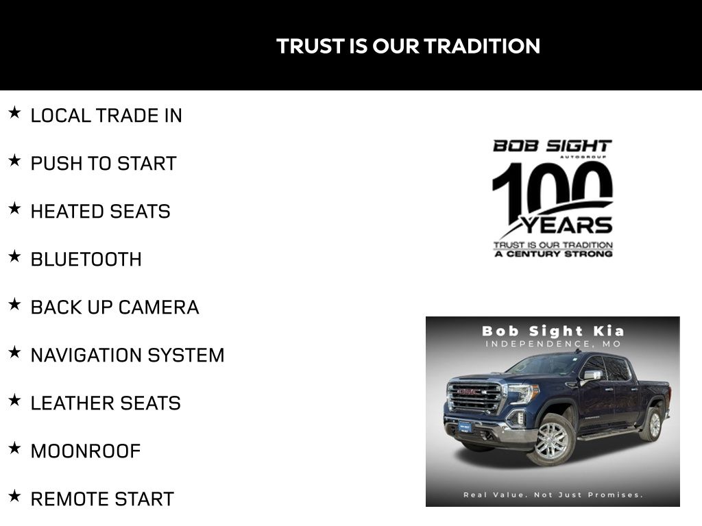 Used 2019 GMC Sierra 1500 SLT with VIN 3GTU9DED9KG310527 for sale in Kansas City