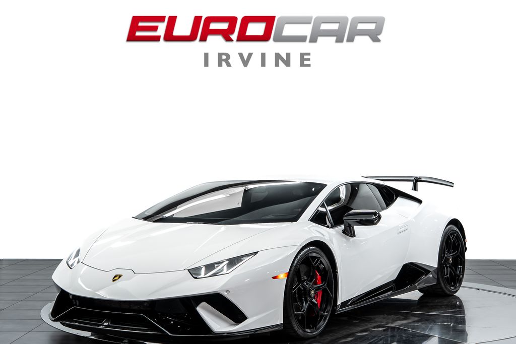 Bianco Monocerus 2018 Lamborghini Huracan LP 640-4 Performante Coupe AWD Coupe All-Wheel Drive 7-Speed Manual