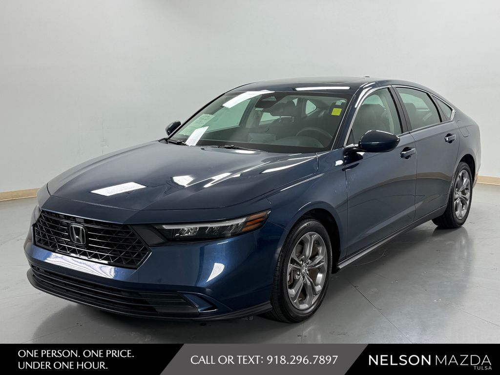 Canyon River Blue Metallic 2024 Honda Accord Sedan Front-Wheel Drive Continuously Variable Transmission
