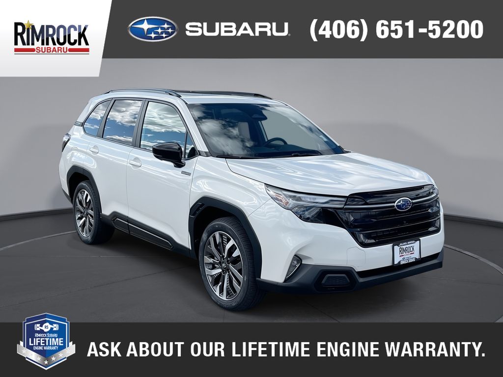 Crystal White Pearl 2026 Subaru Forester Hybrid Touring AWD SUV / Crossover All-Wheel Drive Continuously Variable Transmission