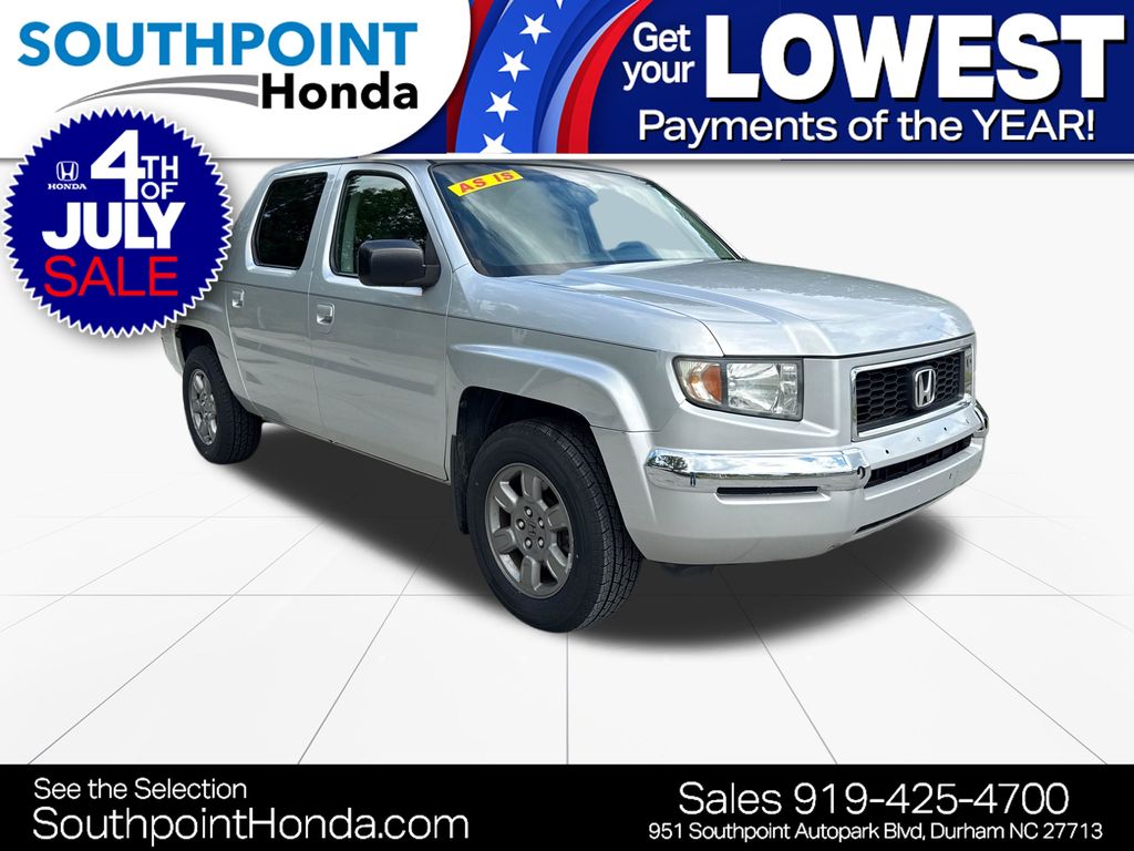 Billet Silver Metallic 2007 Honda Ridgeline Pickup Truck All-Wheel Drive 5-Speed Automatic