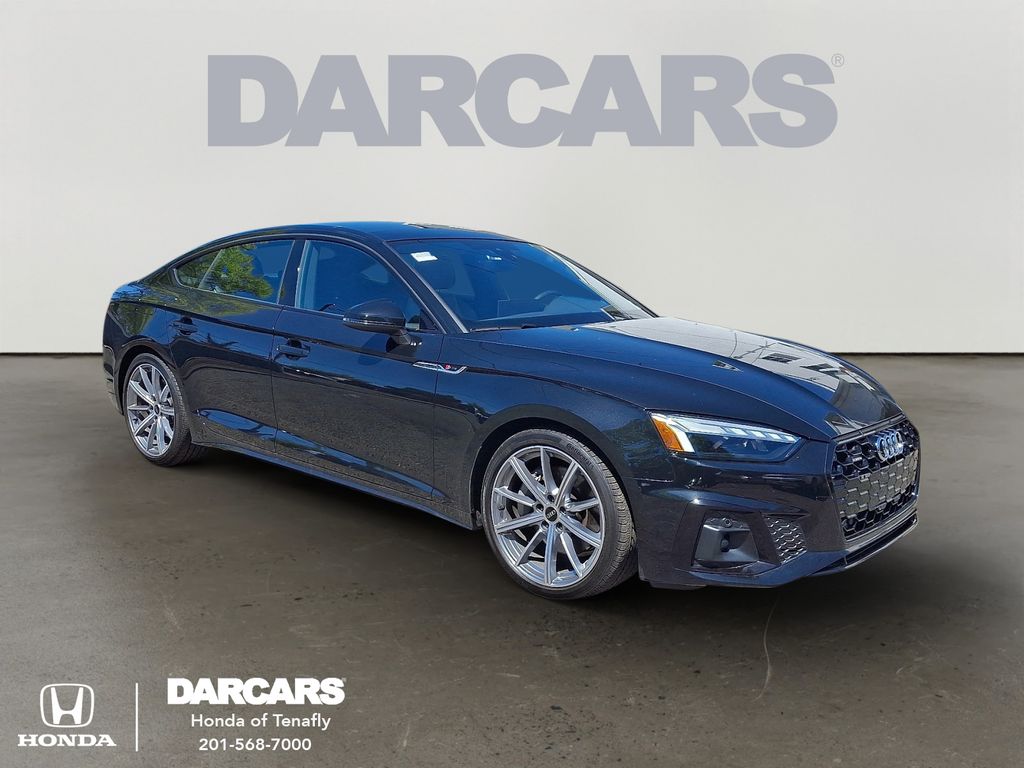 Brilliant Black 2025 Audi A5 Sportback Sedan All-Wheel Drive 7-Speed Automatic