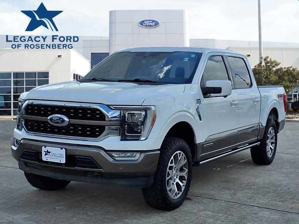 Star White Metallic Tri-Coat 2022 Ford F-150 King Ranch SuperCrew 4WD Pickup Truck Four-Wheel Drive Automatic