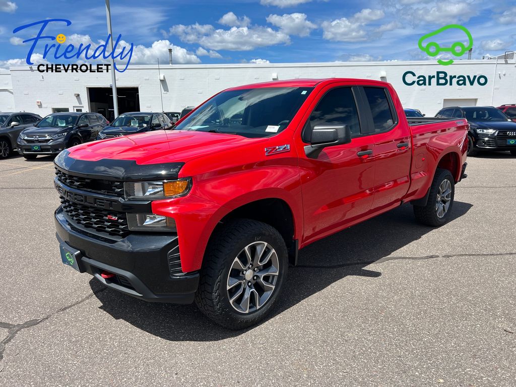 Red Hot 2019 Chevrolet Silverado 1500 Pickup Truck Four-Wheel Drive 6-Speed Automatic Overdrive