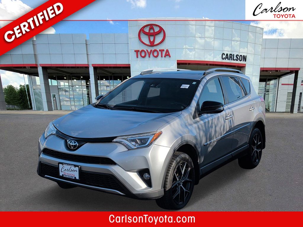 Silver Sky Metallic 2018 Toyota RAV4 SE AWD SUV / Crossover All-Wheel Drive 6-Speed Automatic