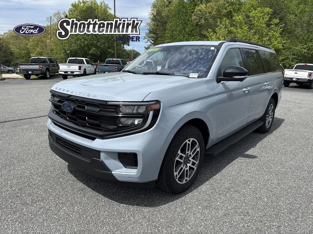 Glacier Gray Metallic TriCoat 2025 Ford Expedition MAX Active 4WD SUV / Crossover Four-Wheel Drive Automatic