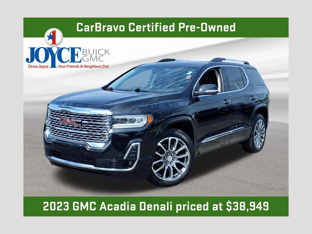 Black (Ebony Twilight Metallic) 2023 GMC Acadia SUV / Crossover Four-Wheel Drive 9-Speed Automatic