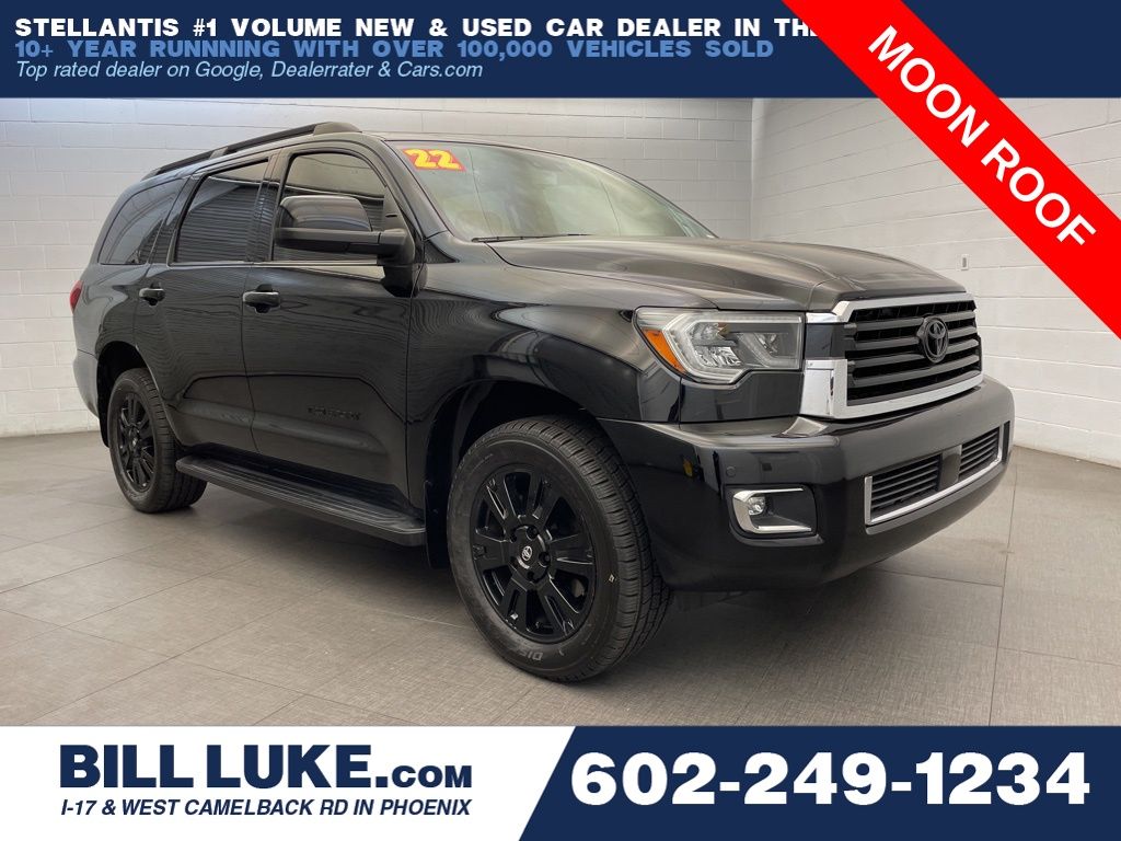 Midnight Black Metallic 2022 Toyota Sequoia TRD Sport 4WD SUV / Crossover Four-Wheel Drive 6-Speed Automatic