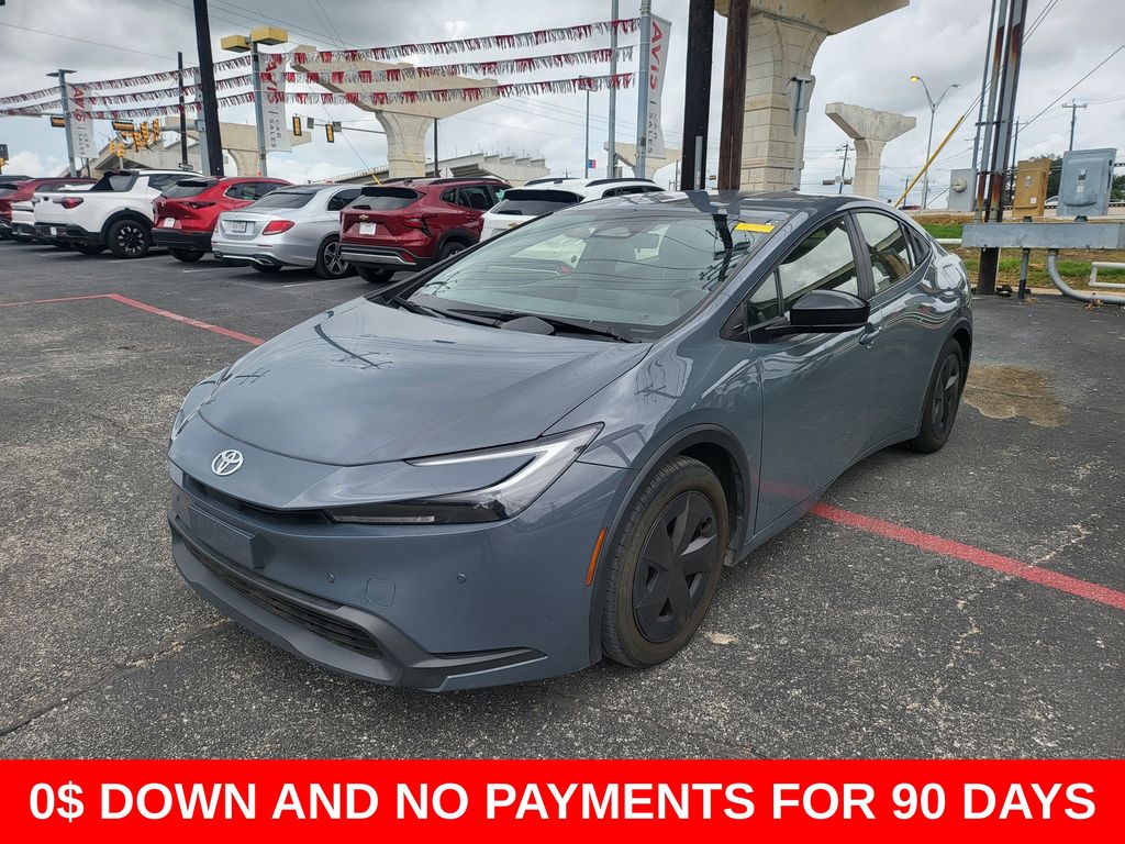 Gray 2024 Toyota Prius LE FWD Hatchback Front-Wheel Drive Continuously Variable Transmission