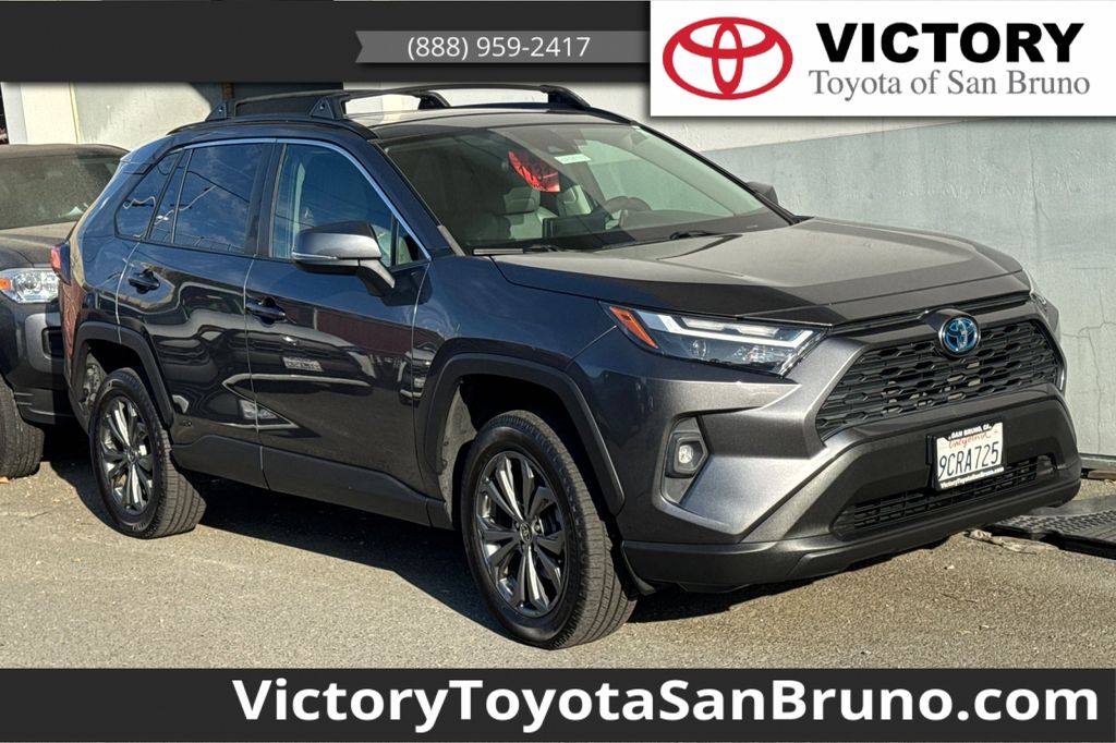 Magnetic Gray Metallic 2022 Toyota RAV4 Hybrid SUV / Crossover All-Wheel Drive Continuously Variable Transmission