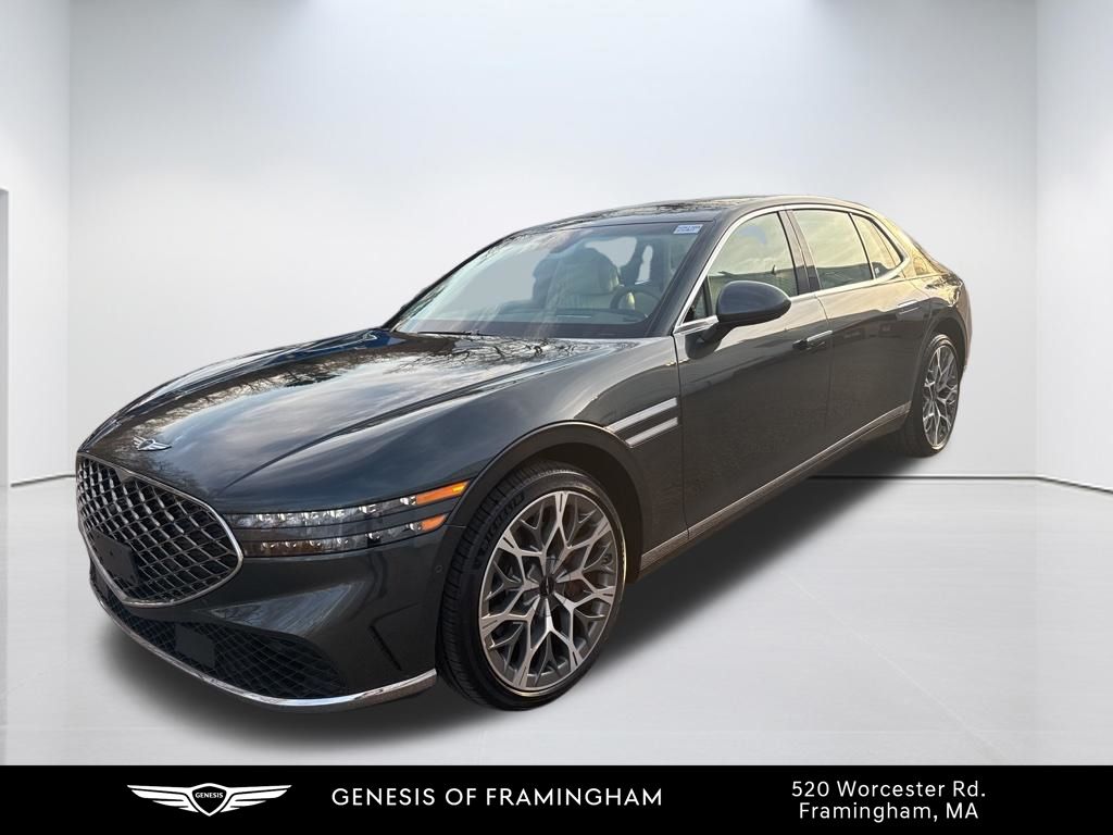 Hallasan Green 2024 Genesis G90 3.5T e-Supercharger AWD Sedan All-Wheel Drive 8-Speed Automatic