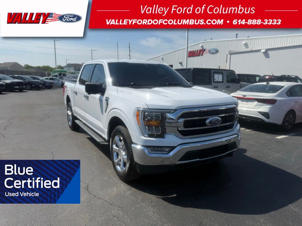 Oxford White 2023 Ford F-150 XLT SuperCrew 4WD Pickup Truck Four-Wheel Drive Automatic