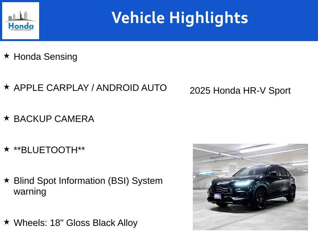 2025 Honda HR-V Sport 7