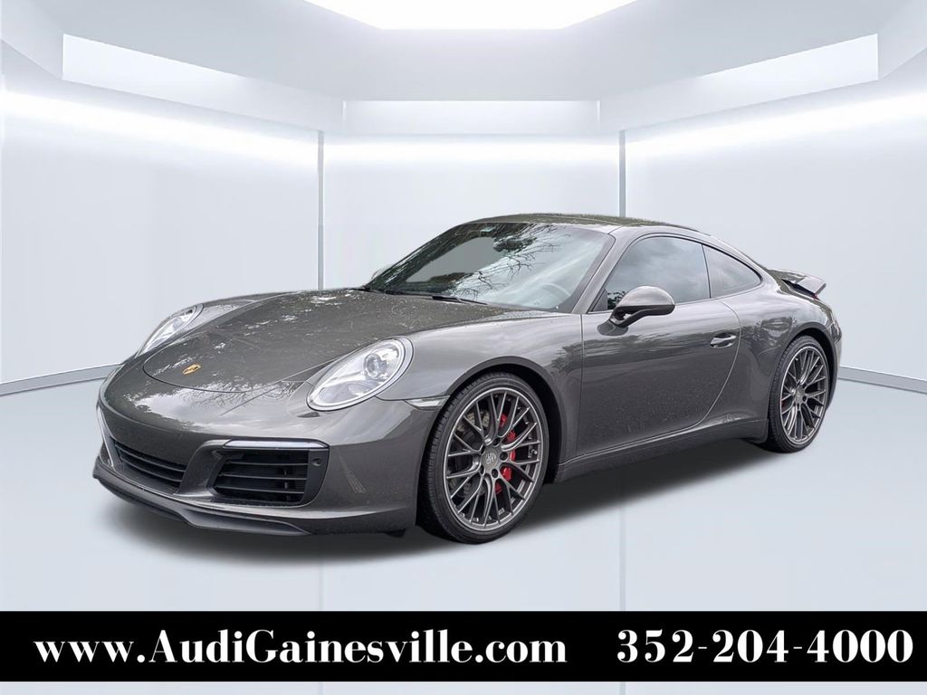 Gray (Agate Grey Metallic) 2017 Porsche 911 Carrera S Coupe RWD Coupe Rear-Wheel Drive 7-Speed Automatic