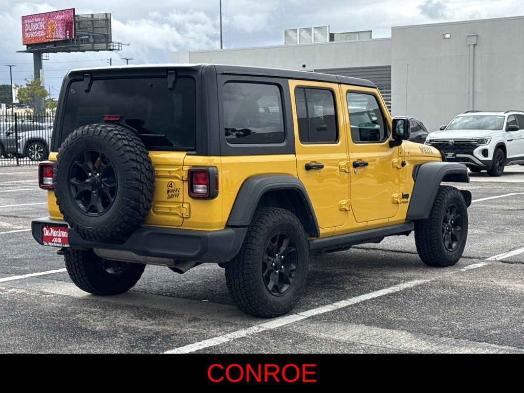 2021 Jeep Wrangler Unlimited Willys Yellow at Don McGill Toyota
