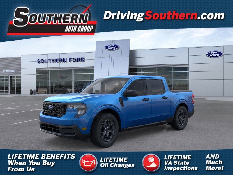 Blue 2026 Ford Maverick XLT SuperCrew AWD Pickup Truck All-Wheel Drive 8-Speed Automatic