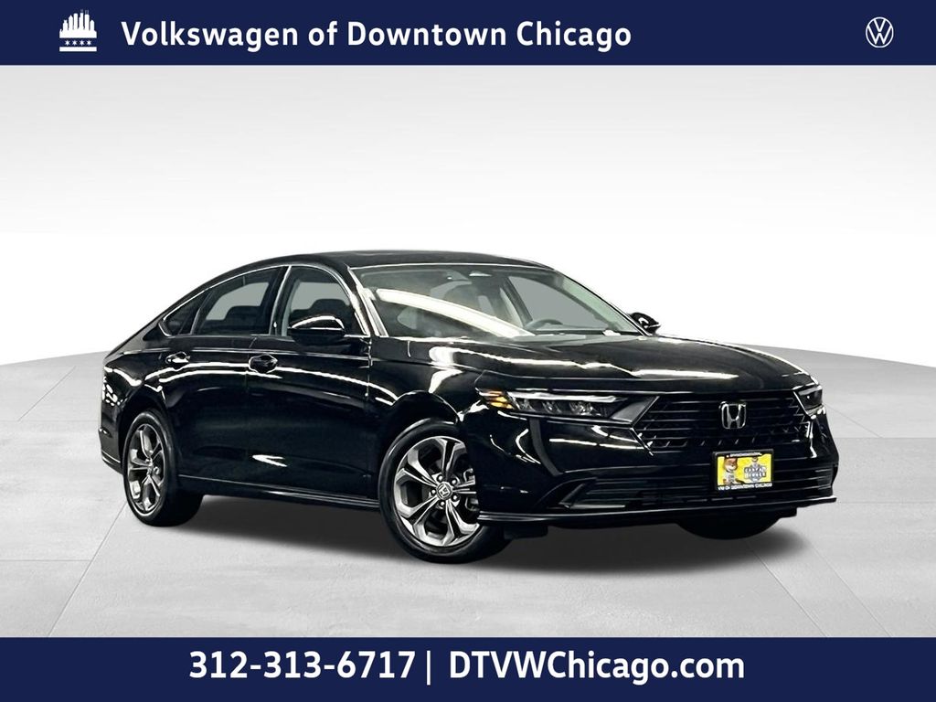 Crystal Black Pearl 2024 Honda Accord Sedan Front-Wheel Drive Continuously Variable Transmission