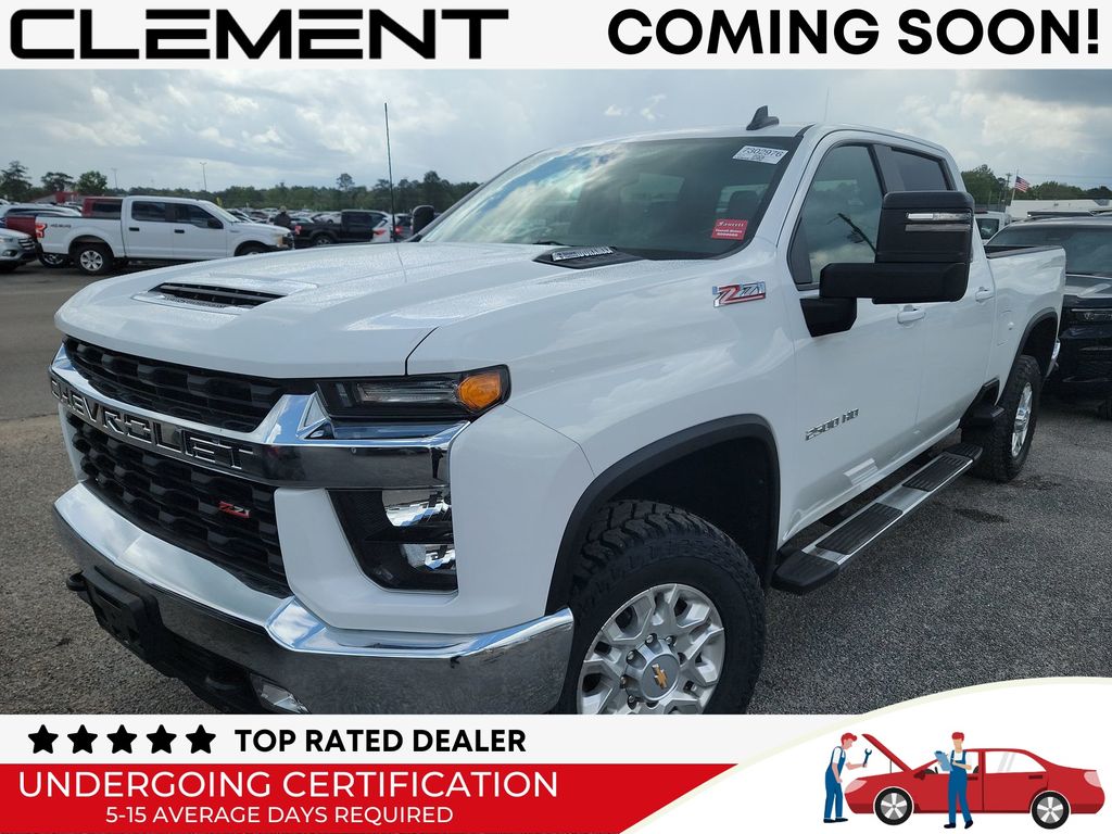 Summit White 2023 Chevrolet Silverado 2500HD LT Crew Cab 4WD Pickup Truck Four-Wheel Drive Automatic