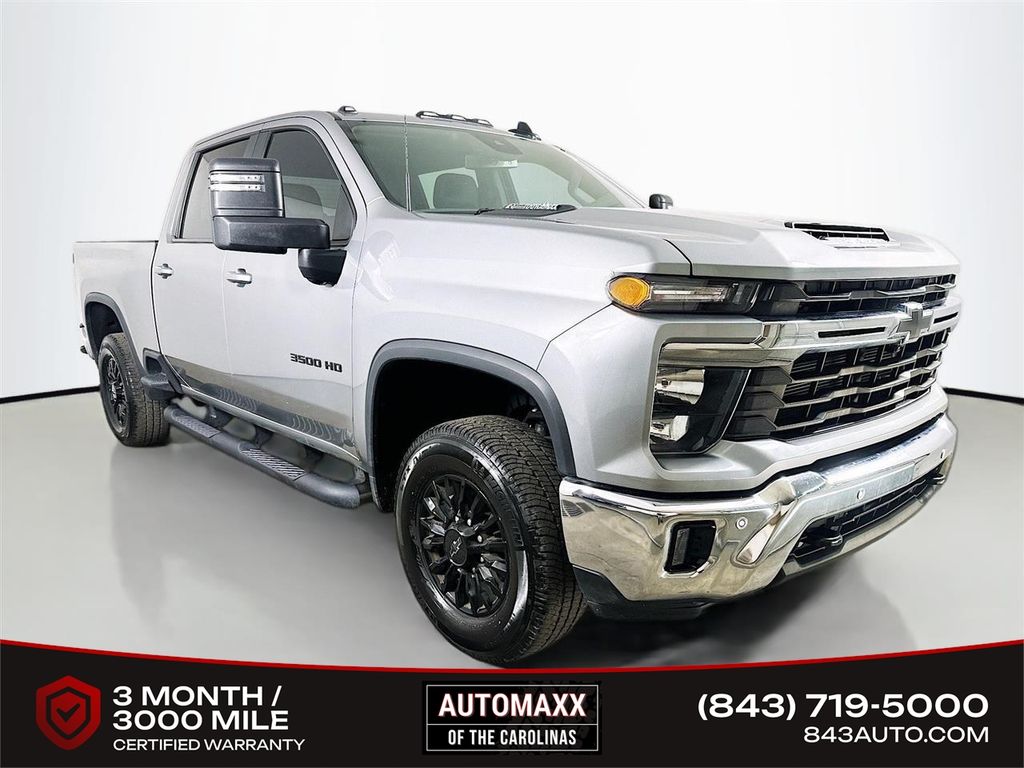 Sterling Gray Metallic 2025 Chevrolet Silverado 3500HD LT Crew Cab 4WD Pickup Truck Four-Wheel Drive Automatic