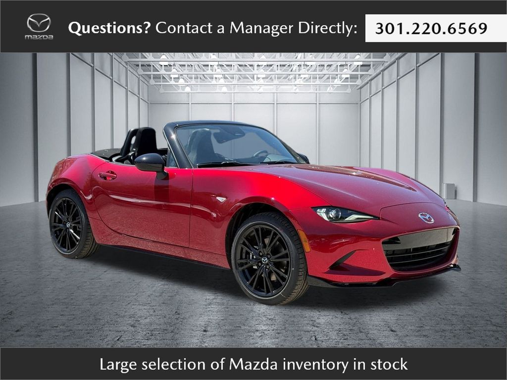 Red Crystal 2026 Mazda MX-5 Miata Convertible Rear-Wheel Drive 6-Speed Manual