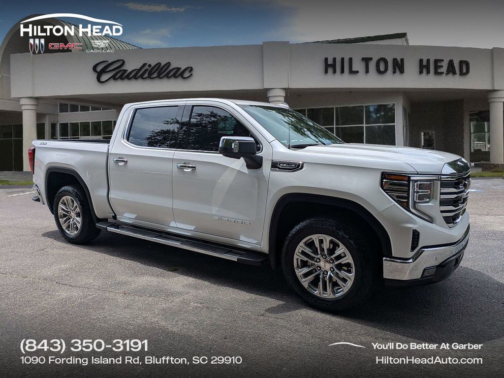 White Frost Tricoat 2024 GMC Sierra 1500 Pickup Truck Four-Wheel Drive Automatic