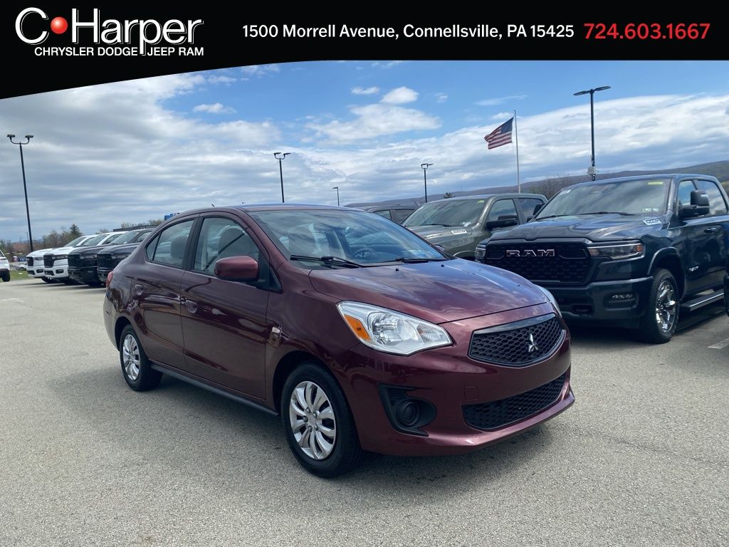 Wine Red Metallic 2020 Mitsubishi Mirage G4 ES FWD Sedan Front-Wheel Drive Continuously Variable Transmission