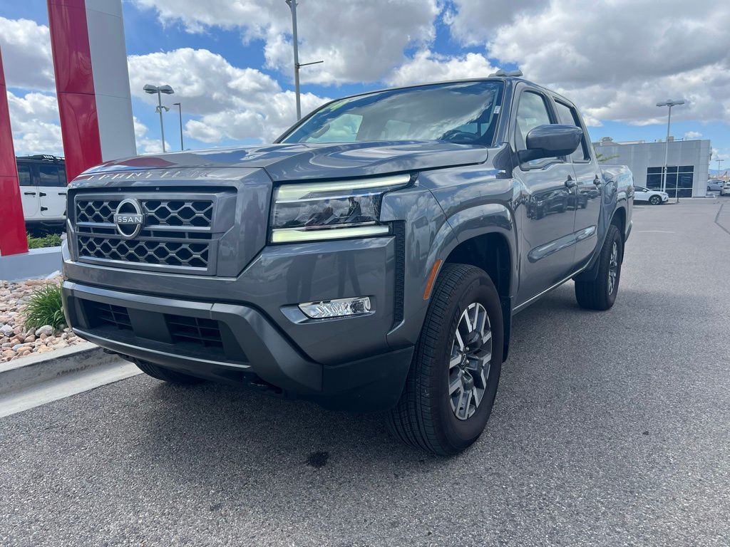 Gray (Gun Metallic) 2024 Nissan Frontier Pickup Truck Four-Wheel Drive 9-Speed Automatic Overdrive