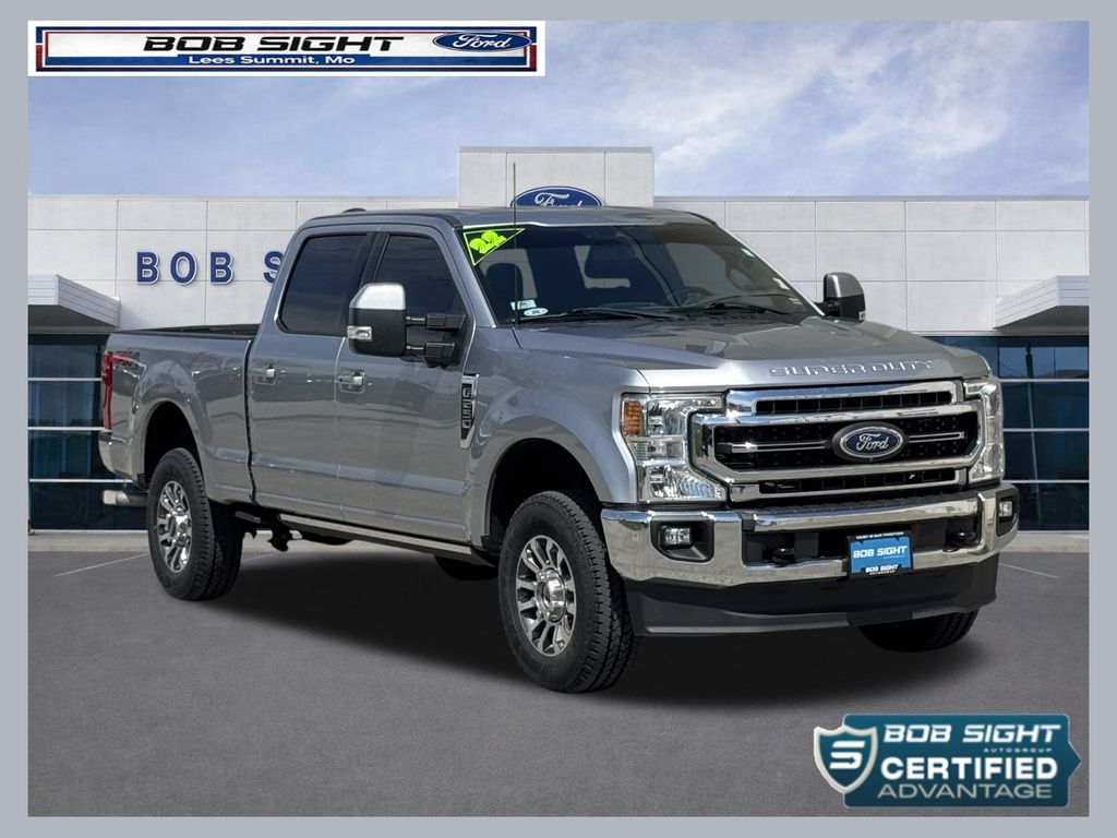 Iconic Silver Metallic 2022 Ford F-250 Super Duty Lariat Crew Cab 4WD Pickup Truck Four-Wheel Drive 6-Speed Automatic